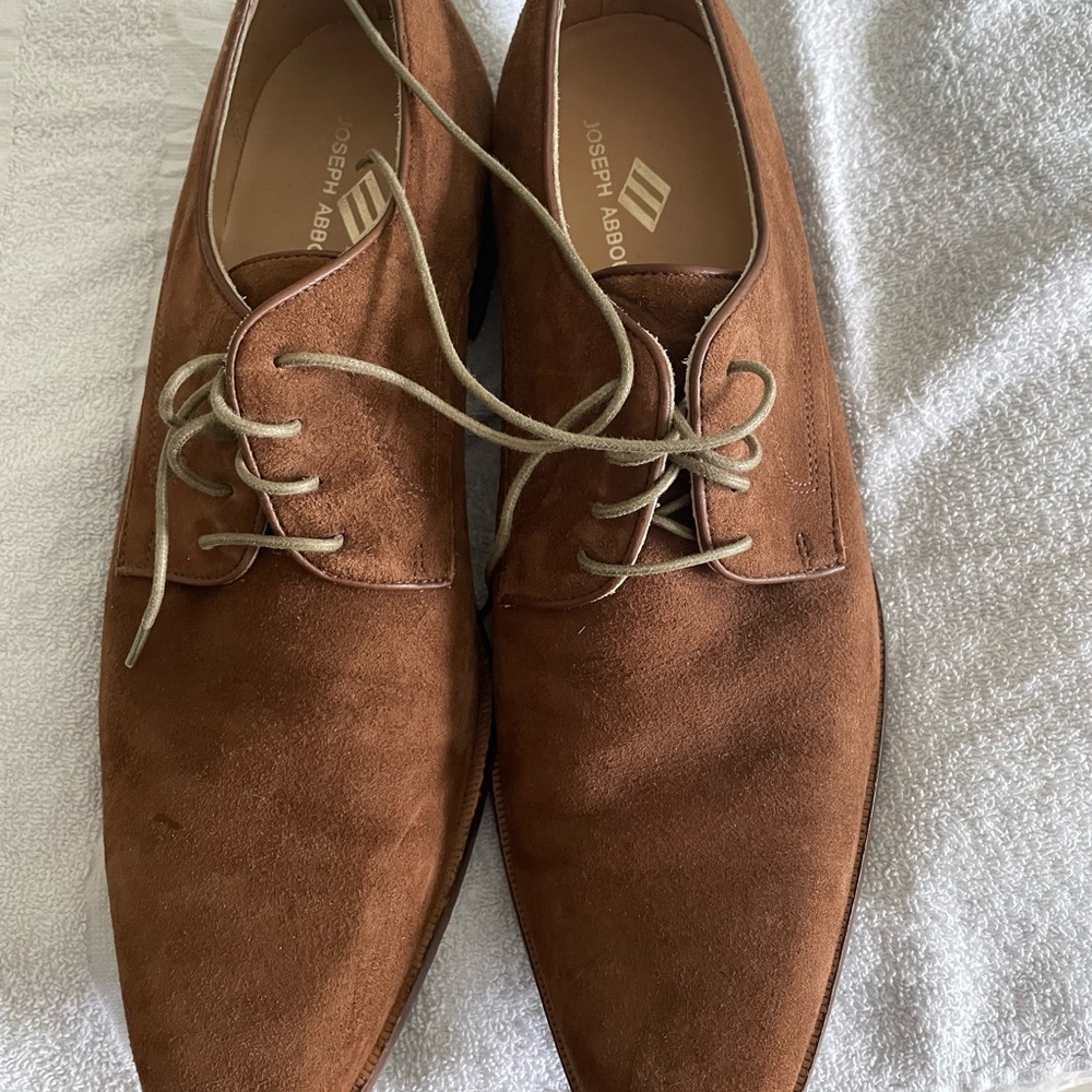 Joseph Abboud brown suade shoes. Great condition.